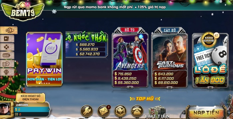 Bem79 Club - Thiên đường nổ hũ 2022 siêu hot