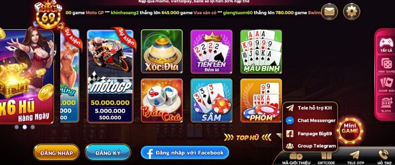 Link tải Big69 club - Ông lớn của làng game nổ hũ đổi thưởng
