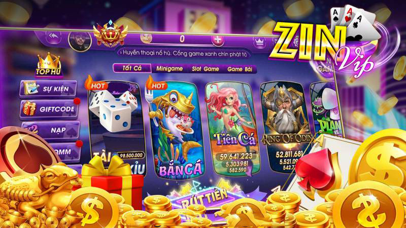 ZinVip Live - Săn hũ cực đã, tiền thưởng cực nhiều