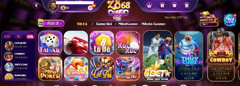Link tải game Zo68 Vip - Sân chơi đổi thưởng top đầu thị trường