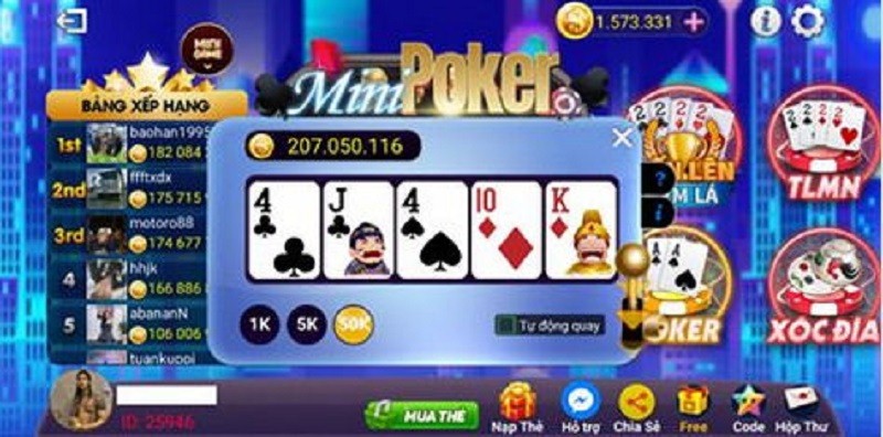 Trải nghiệm thế giới game đổi thưởng hot nhất tại 52 Cây Club