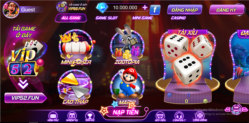 Vip52 fun – Sân chơi săn lộc cực khủng và mê say