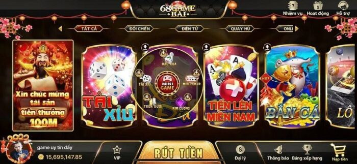68 game bài - Thế giới game phong phú và uy tín bậc nhất 2023