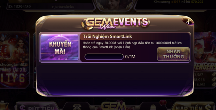 Tải Gem win – Sân chơi đổi thưởng tiền thật hot nhất