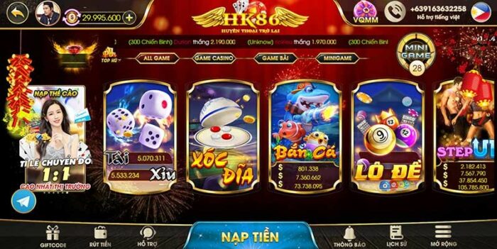 HK86 club - Cổng game đổi thưởng quốc tế, kiếm tiền cực dễ